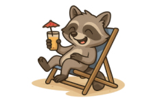 Just chill racoon
